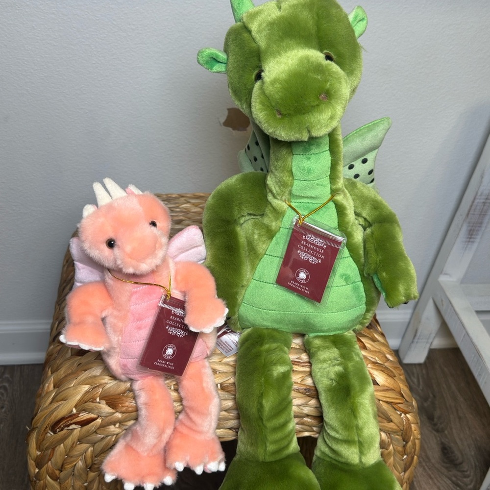 Charlie Bears Deck Dragon & Hearts Dragon / BNWT